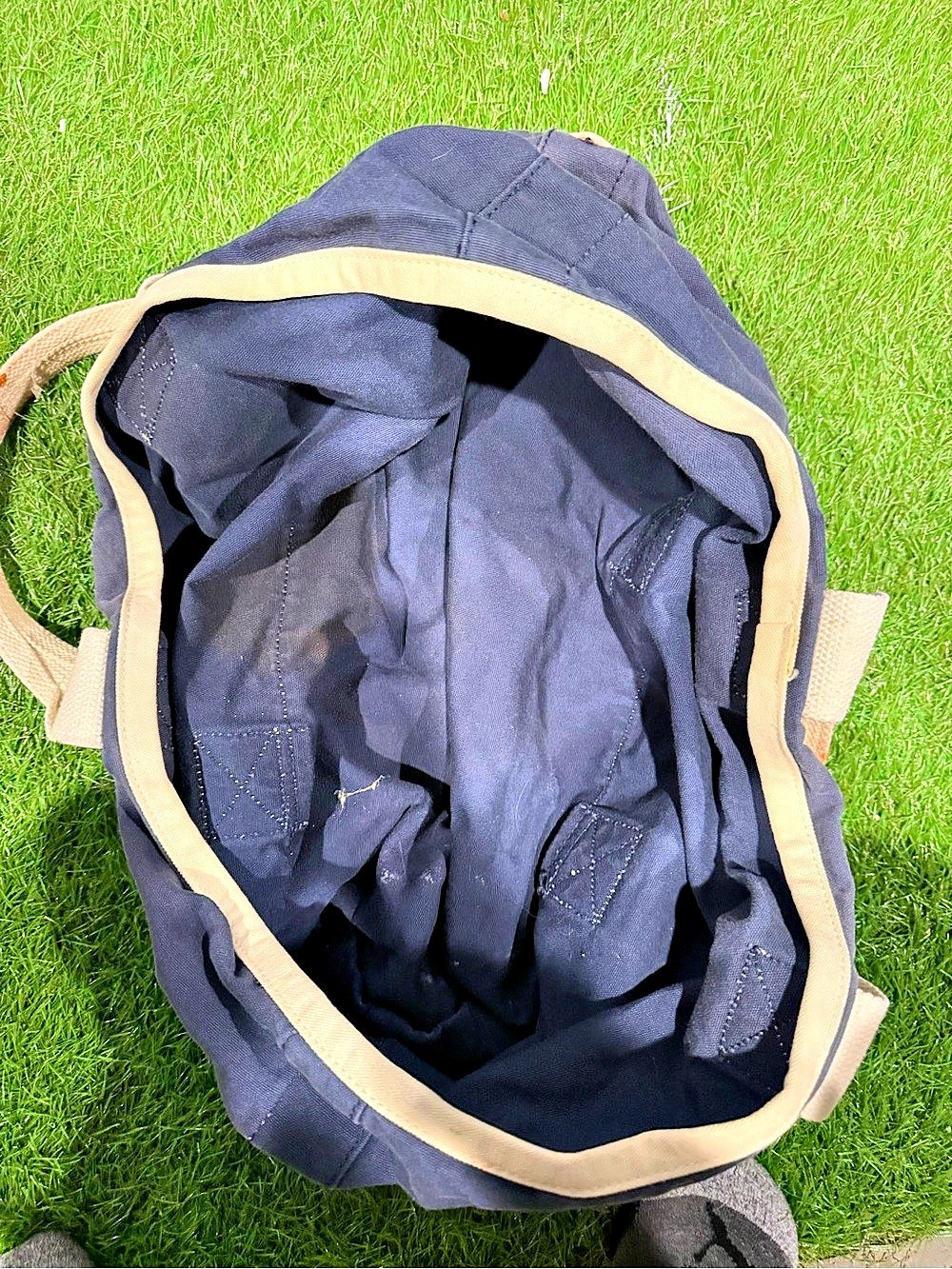 Polo Sport Duffel Bag Blue & Cream - Picture 2 of 6